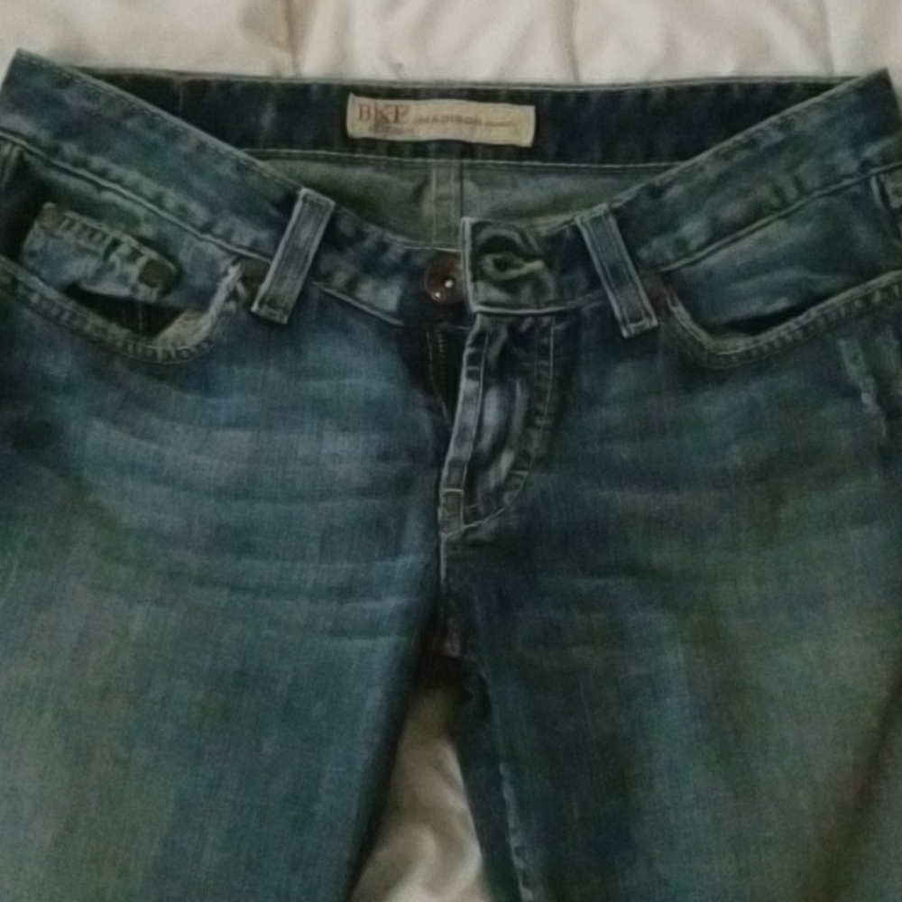 Bke madison stretch bootcut jeans size 28